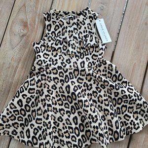 NWT JANIE & JACK Leopard Print Dress 12-18 Months